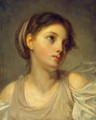 Young Girl in a Lilac Tunic - Jean Baptiste Greuze