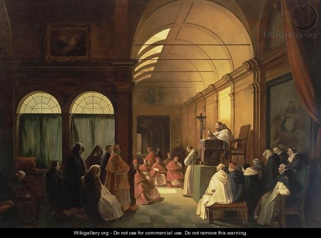 Meeting of the Monastic Chapter - Francois-Marius Granet