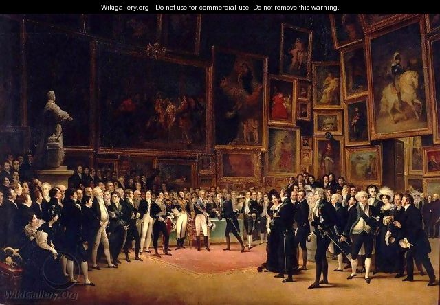 Charles V Distributing Awards to the Artists at the Close of the Salon of 1824 - Francois - Joseph Heim