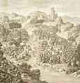 The First Battle between the Chinese Army and that of the Eleuths in 1759 - (after) Damascene, Jean (An Tai)