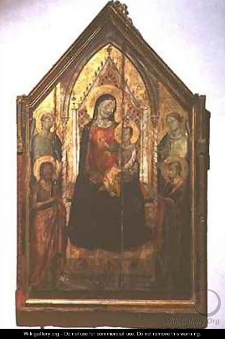 Madonna and Child enthroned with Saints - Bernardo Daddi