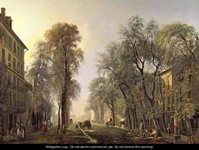 Boulevard Poissonniere in 1834 - Isidore Dagnan