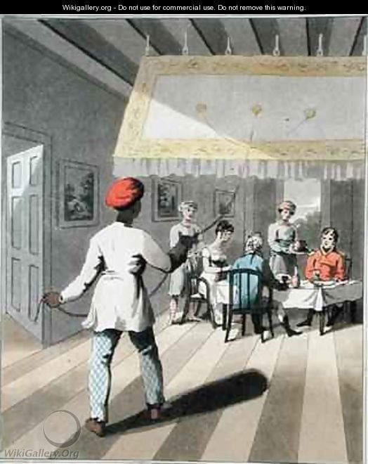 A Gentlemans Kedmutgars or Table Servants bringing in Dinner - Charles D