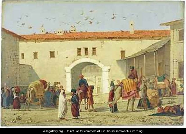 Caravanserai at Mylasa Turkey - Richard Dadd
