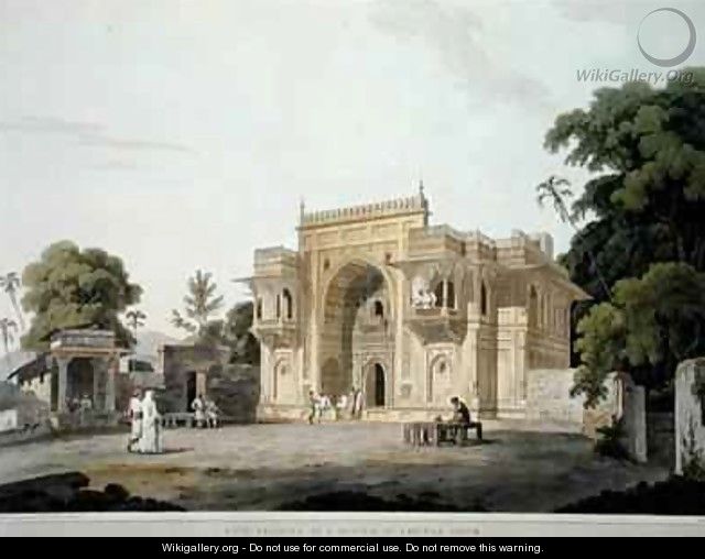 Gate Leading to a Musjed at Chunar Ghur - Thomas Daniell