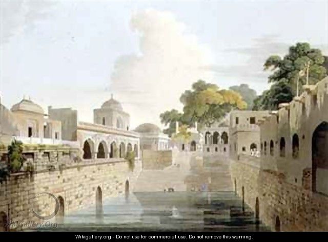 A Baolee near the Old City of Delhi - Thomas & William Daniell