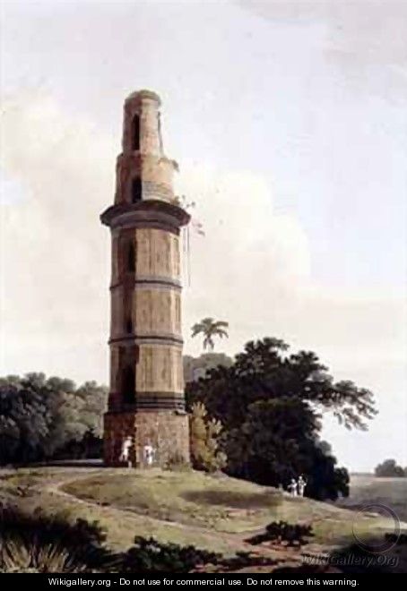 A Minar at Gour - Thomas & William Daniell