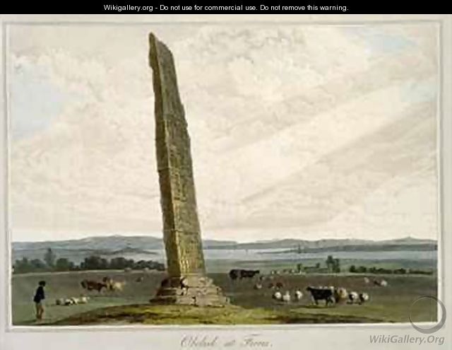 Obelisk at Forres - William Daniell, R. A.