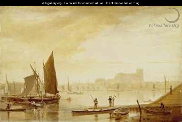 Westminster Bridge and Abbey - William Daniell, R. A.