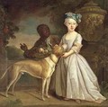 A Young Girl with a Dog and a Page - Bartholomew Dandridge