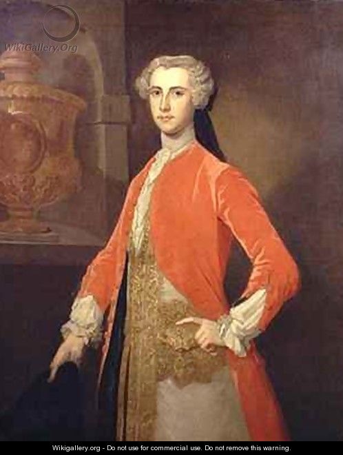 Portrait of Francis Seymour Conway Marquess of Hertford 1719-94 in the Hunting Livery of George II - Bartholomew Dandrige