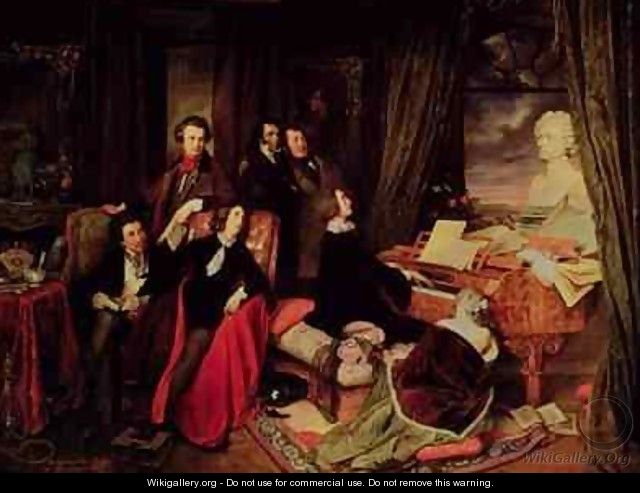 Liszt at the Piano - Josef Franz Danhauser