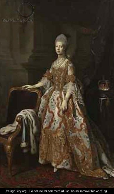 Portrait of Queen Charlotte of Mecklenburg Strelitz - Sir Nathaniel Dance-Holland