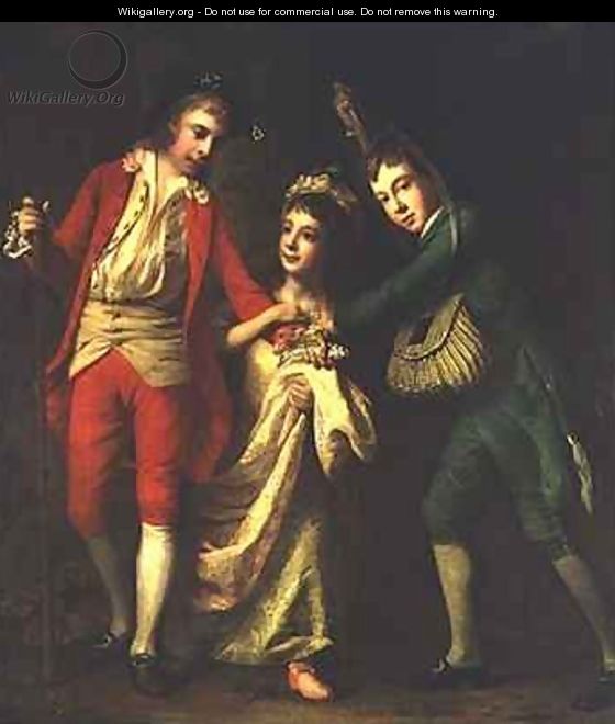 James John and Henrietta Maria children of Sir Henry Erskine of Alva - Sir Nathaniel Dance-Holland