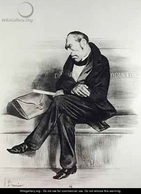 Caricature of Francois Guizot 1787-1874 from La Caricature - Honoré Daumier