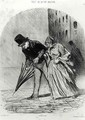 Series Tout ce quon voudra Disadvantage of having an umbrella with a complicated spring system - Honoré Daumier