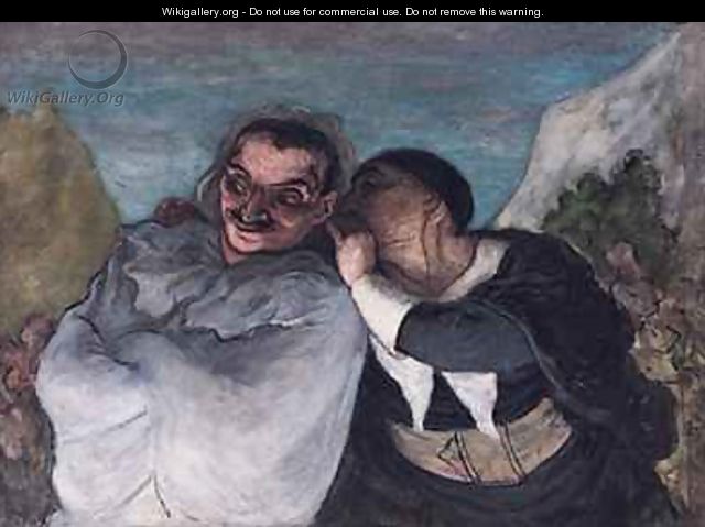 Crispin and Scapin or Scapin and Sylvester - Honoré Daumier