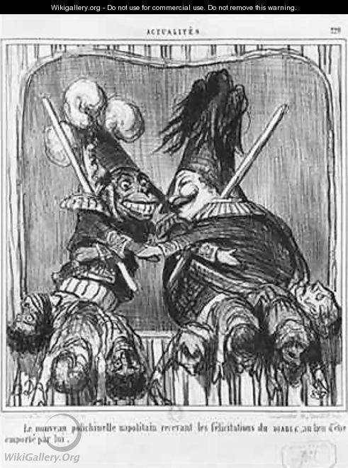 Series Actualites The new Neapolitan Buffoon 2 - Honoré Daumier