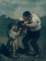 The Kiss 2 - Honoré Daumier