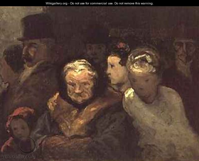Leaving the Theatre - Honoré Daumier