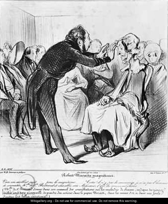 Robert Macaire hypnotising - Honoré Daumier