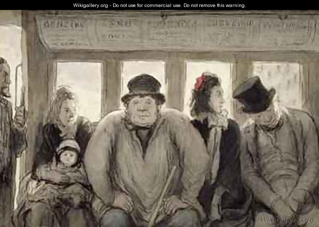The Omnibus - Honoré Daumier