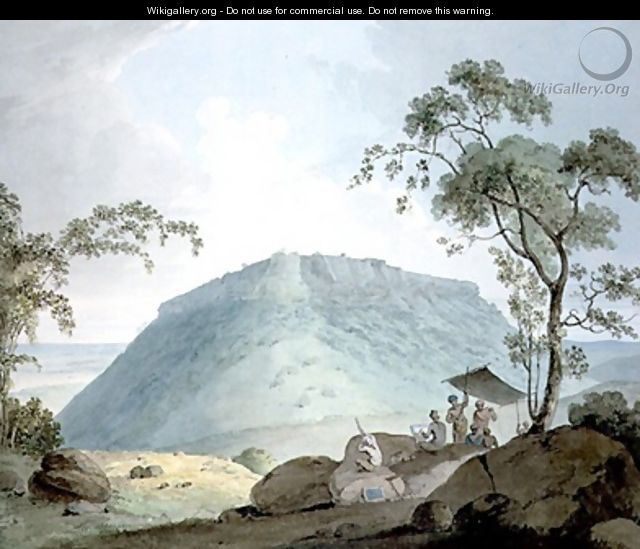 South East View of Hill Fort of Bijaigaih Bihar - William Daniell, R. A.