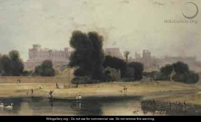 Windsor Castle from Eton Berkshire - William Daniell, R. A.