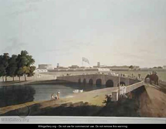 Western Entrance of Fort St George Madras - (after) Daniell, Thomas