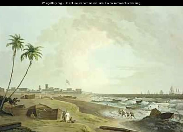 South East View of Fort St George Madras - (after) Daniell, Thomas