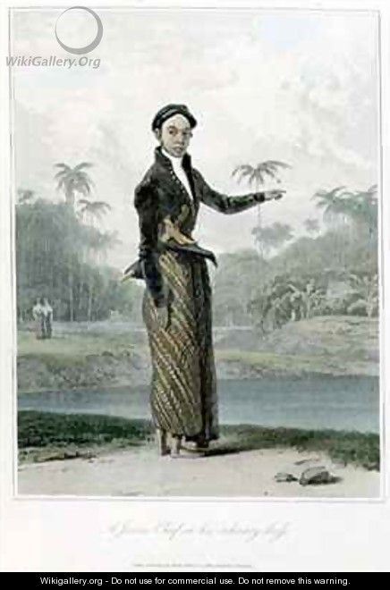 A Javan Chief in his Ordinary Dress - William Daniell, R. A.
