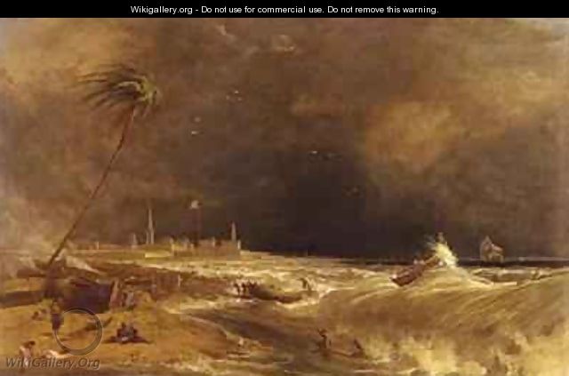 Madras or Fort St George in the Bay of Bengal A Squall Passing Off 2 - William Daniell, R. A.