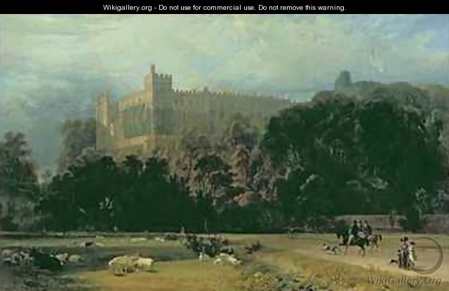 View of Arundel Castle from the south east - William Daniell, R. A.