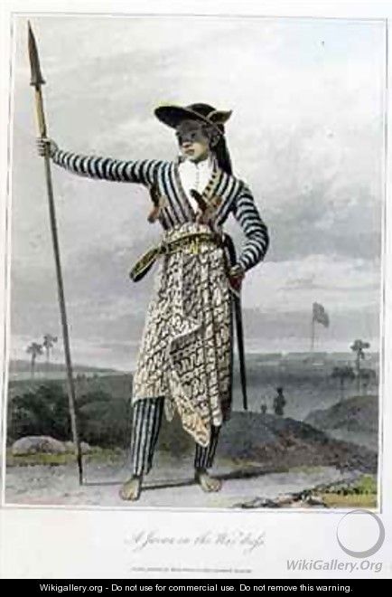 A Javan in the War Dress - William Daniell, R. A.