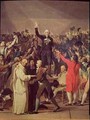 The Tennis Court Oath - (after) David, Jacques Louis