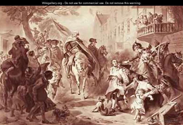 George Washington entering New York in 1783 - (after) Darley, Felix Octavius Carr
