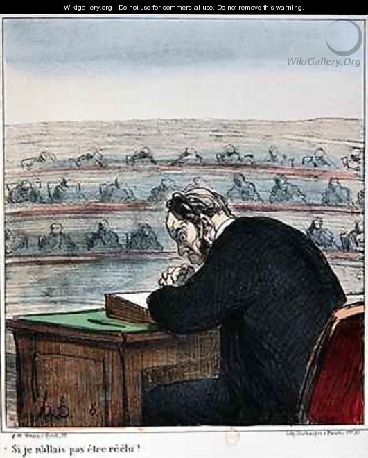 Caricature of a Deputy at the Assembly - Honoré Daumier