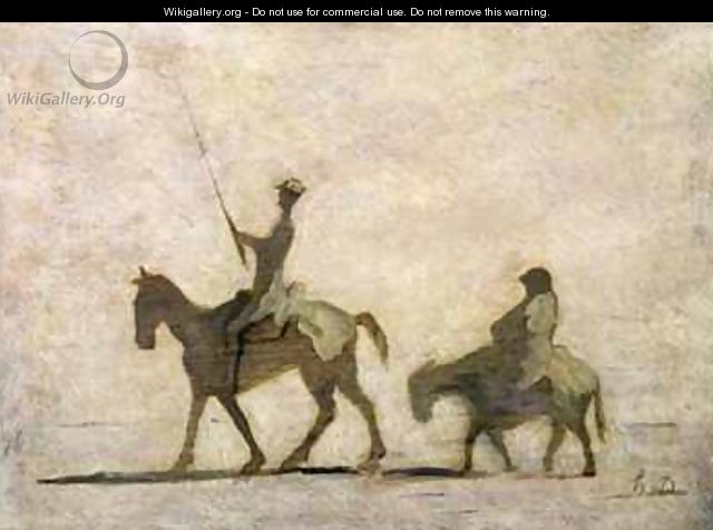 Don Quixote and Sancho Panza 2 - Honoré Daumier