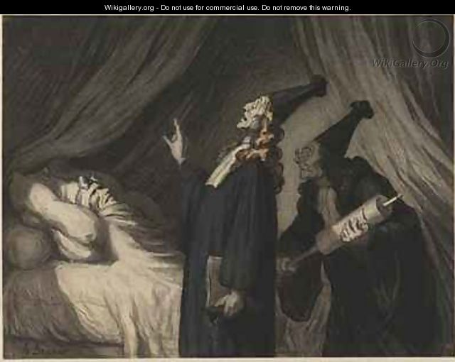 Le Malade Imaginaire 2 - Honoré Daumier