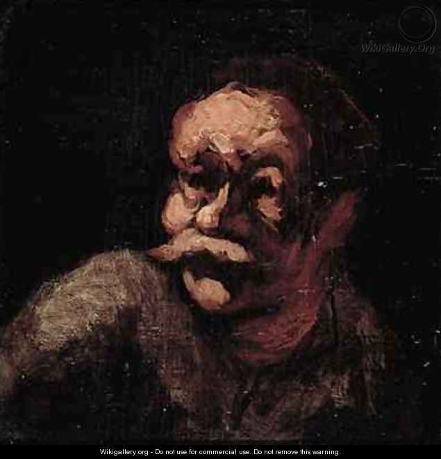 Head of a man - Honoré Daumier