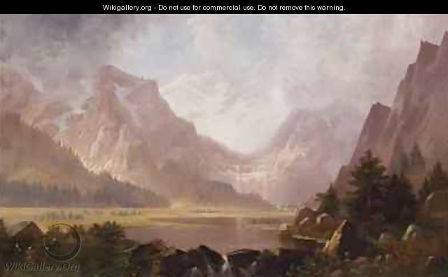 High Mountain Landscape with Lake - Edwin Deakin