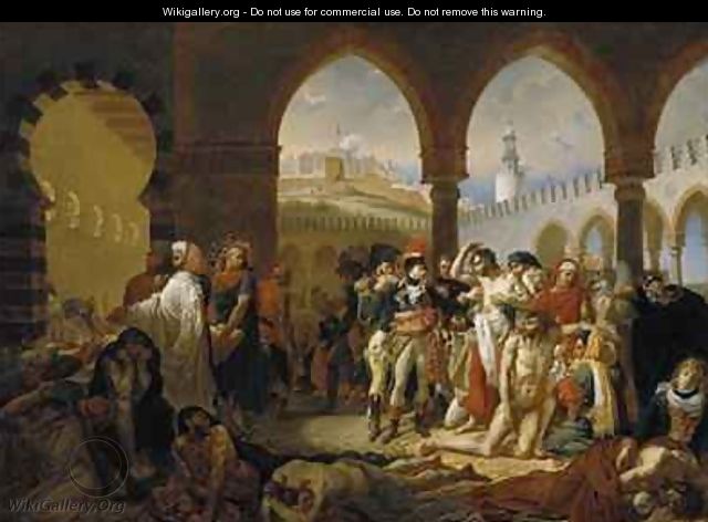 General Bonaparte Visiting the Plague Stricken at Jaffa - Auguste Hyacinthe Debay