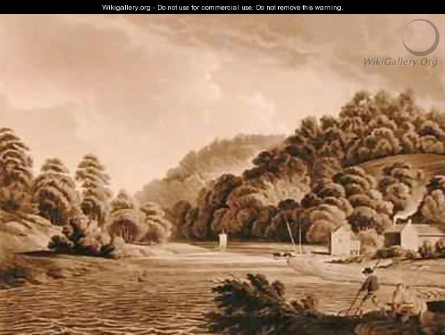 View at Redbrook in the River Wye - (after) Dayes, Edward