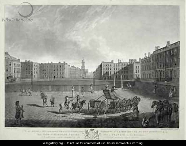View of Hanover Square - (after) Dayes, Edward