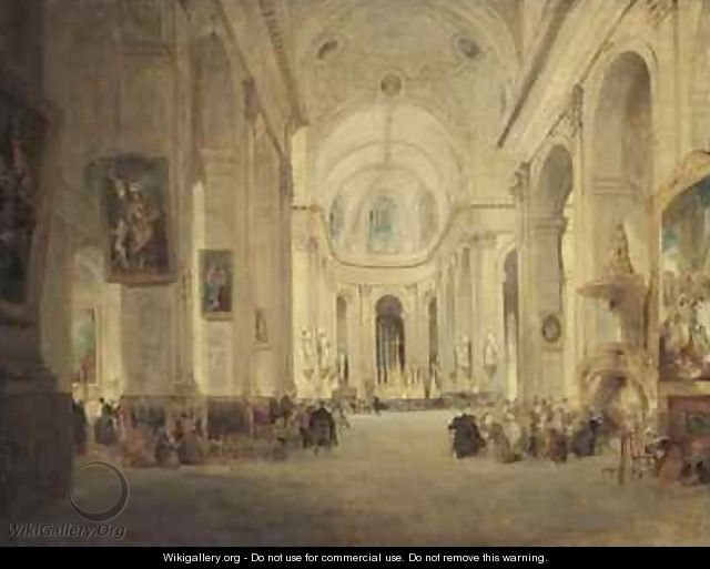 Interior of St Sulpice Paris - John Scarlett Davis
