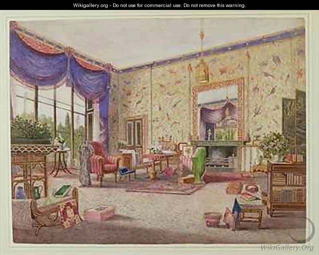 The Chinese Drawing Room Middleton Park Oxfordshire - William Alfred Delamotte