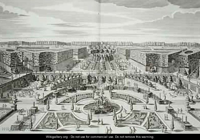 The Great Cascade of the Princely Pleasure Palace and Gardens Berlin - (after) Decker, Paul (the Elder)