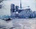 Notre Dame at the time of the Floods - Louis Degallaix
