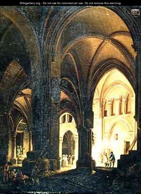 Interior of the Eglise des Saints Innocents Paris - Pierre-Antoine Demachy