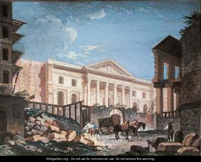 Construction of the Academie de Chirurgie Paris - Pierre-Antoine Demachy